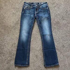Miss Me Women’s Size 29 Bootcut Stretch Denim Cotton Blend Embellished Jeans